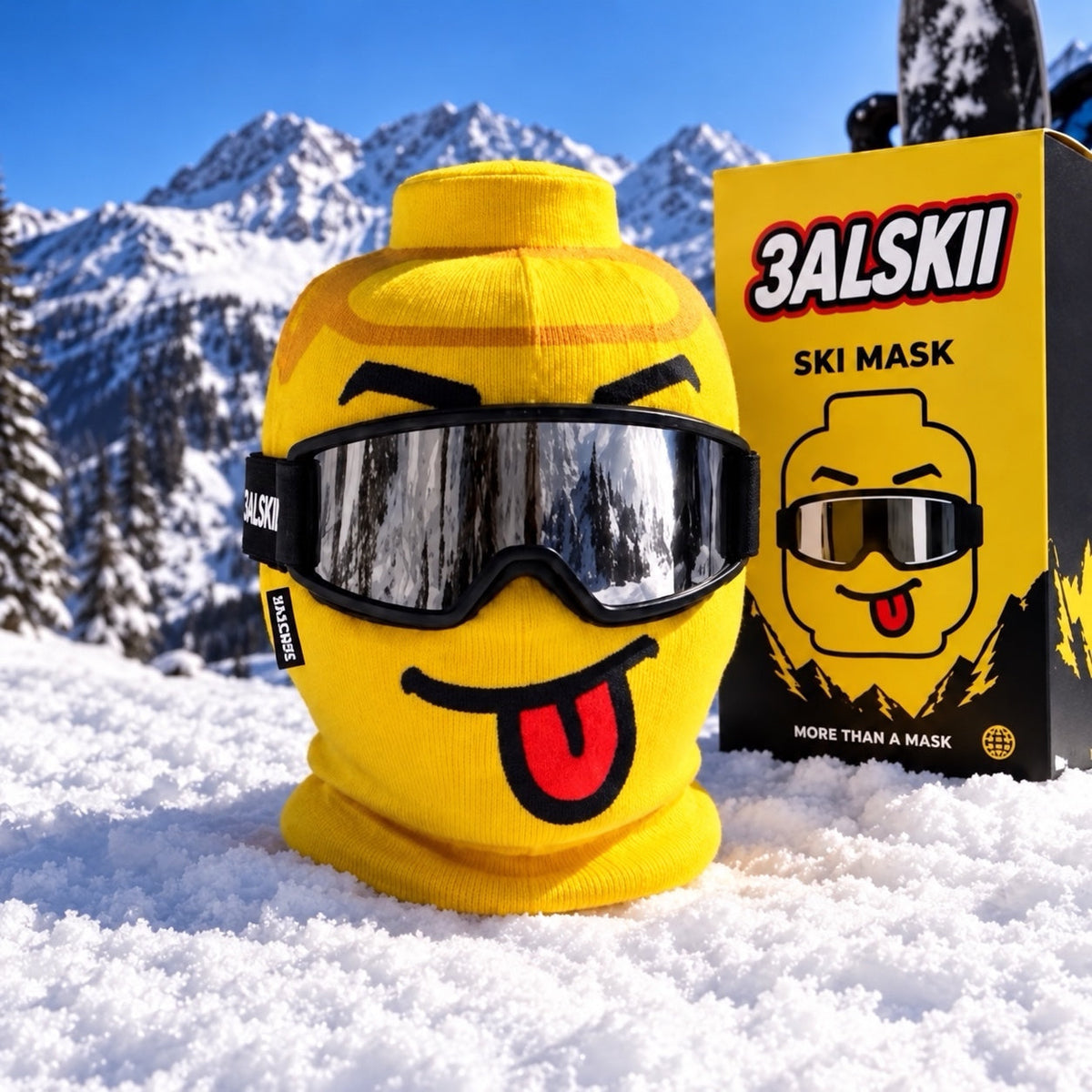3alski ski mask and packaging